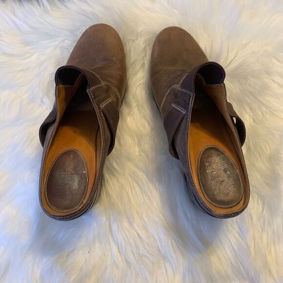 Cole Haan Brown Clogs 3" Heels Size 9.5 - Picture 4 of 7